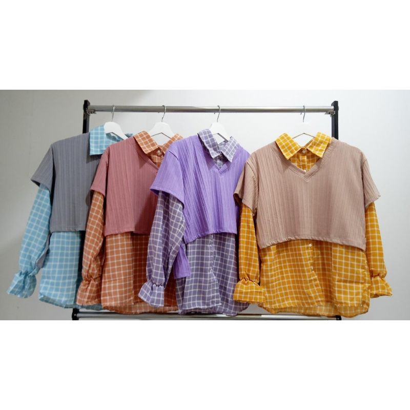 ATASAN SET VEST (ROMPI) BY MIUDIS