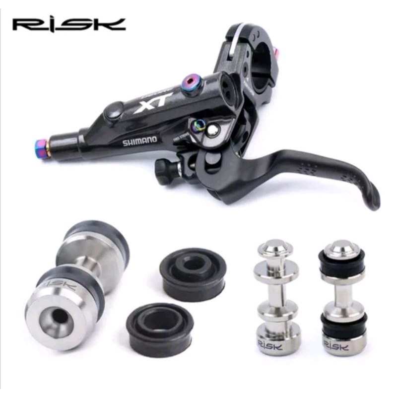 Risk Piston Brake Lever Rubber Seal Brake Lever set Shimano deore SLX M7000 M666 M675 XT M785 M8000 ZEE M640 M820 SHOUTAI