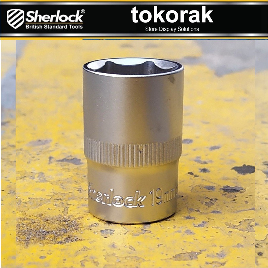 MATA KUNCI SOK 19 MM 1/2 INCH 6 PT SHERLOCK - MATA SHOCK