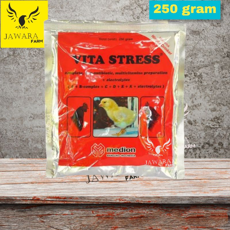 Vita Stress 250 gram Obat Anti Stres Ayam Bebek