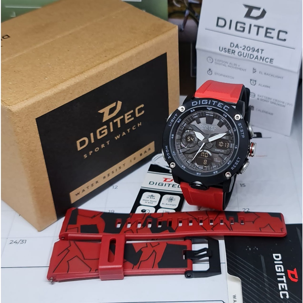 Jam Tangan DIGITEC DA-2094 Original +1 Free Strap/DG-3094 Digitec Original 100%