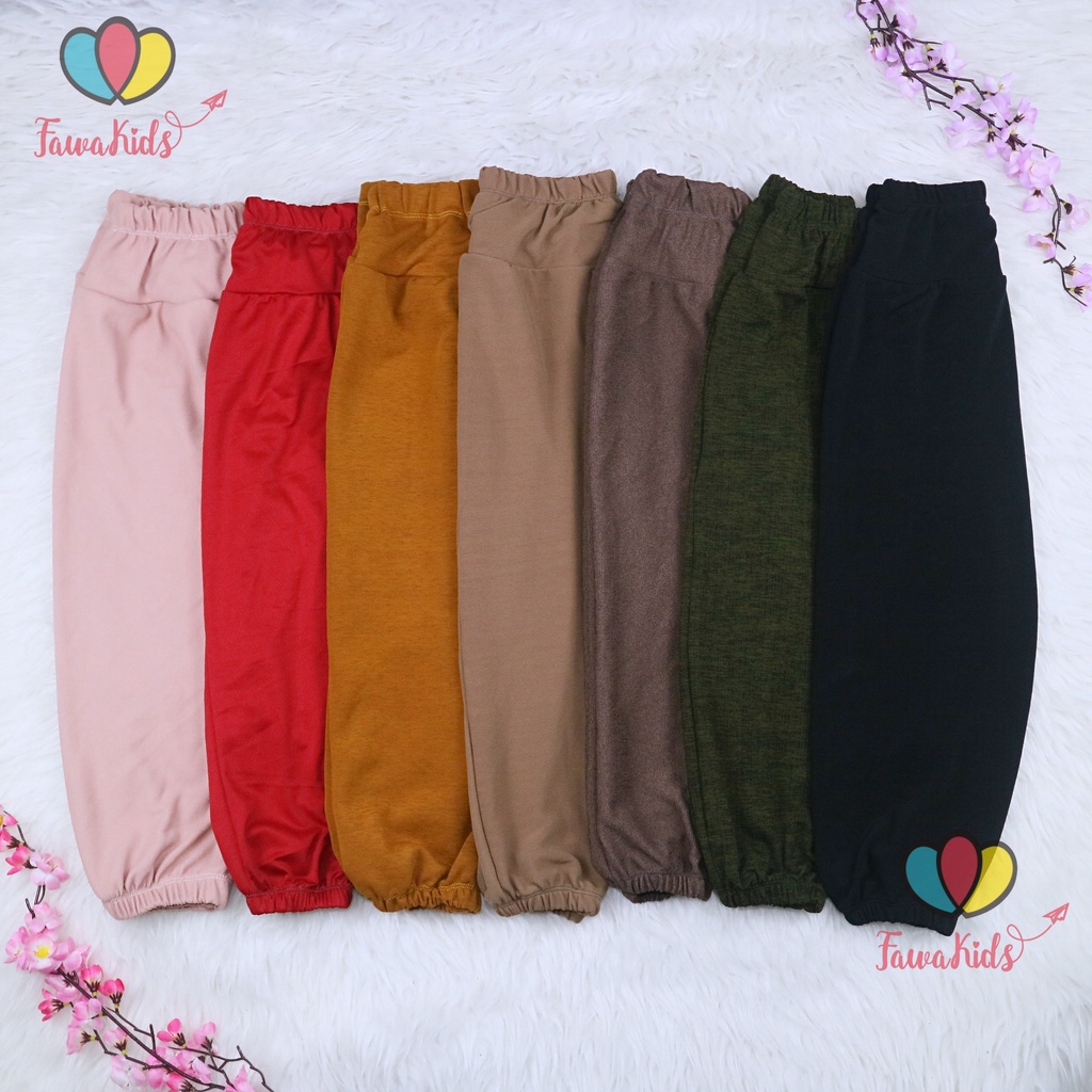 Jogger Molly Uk 7-8 Tahun / Joger Pants Anak Perempuan Laki Laki Grosir Murah Polos Celana Panjang