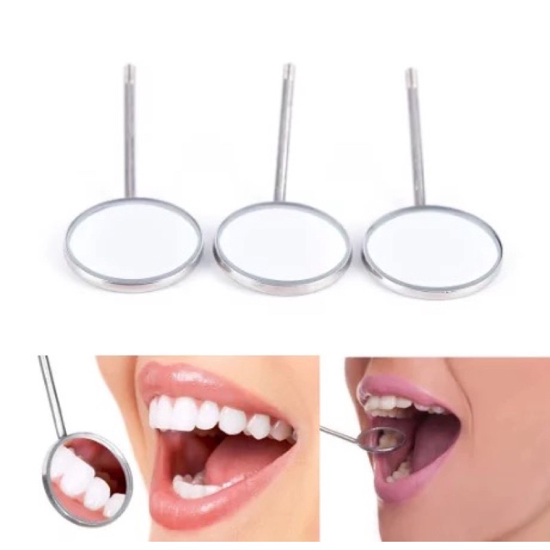 KACA MULUT GIGI NO 4 // KEPALA Dental Mirror Mouth // Cermin Saat Pemasangan Behel Ortho Tanpa Gagang