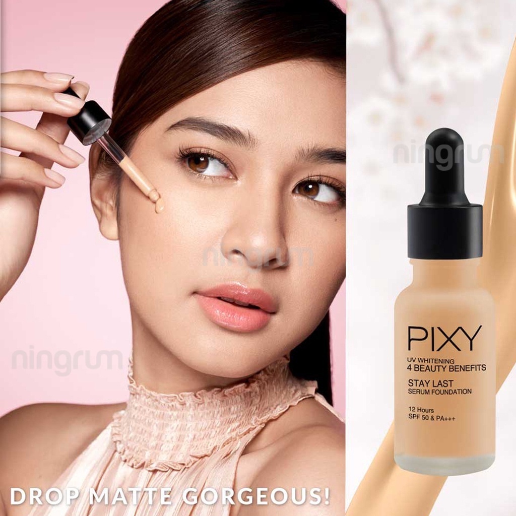 Ningrum - PIXY UV Whitening SERIES 4 Beauty Benefits | Pixy UV Whitening BB Cream | Pixy UV Whitening Concealing Base | Pixy UV Whitening Loose Powder | Pixy UV Twc Perfect Last | PIXY UV Whitening Stay Last Serum Foundation - Kosmetik