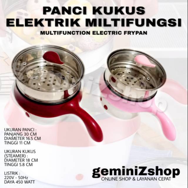 Panci Kukus Elektrik Multifungsi