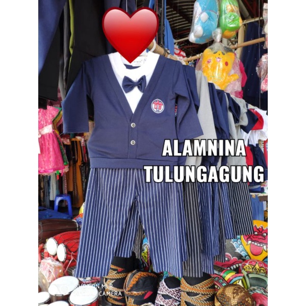 setelan dasi kupu kupu anak