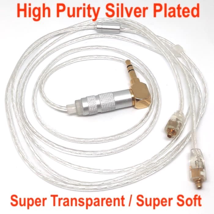 High Purity Silver Plated MMCX Pin Cable Replacement High Res