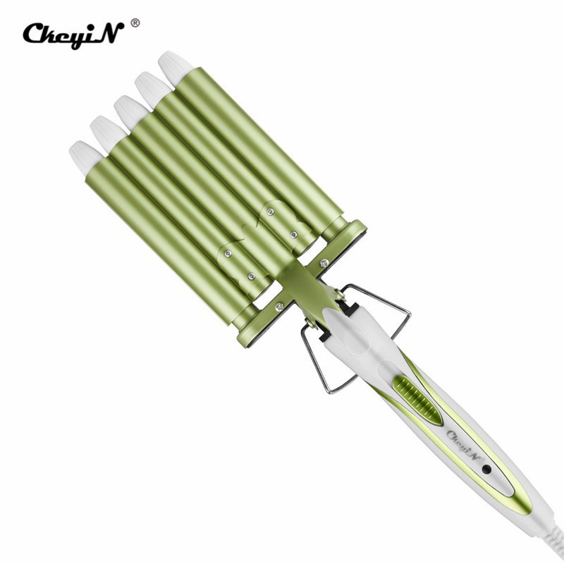 

CkeyiN Hairstyle Tools King Size 5 Barrels Five Pipe Joint Big Hair Wave Waver Nano Titanium Ceramic Curler Curl Curling Irons