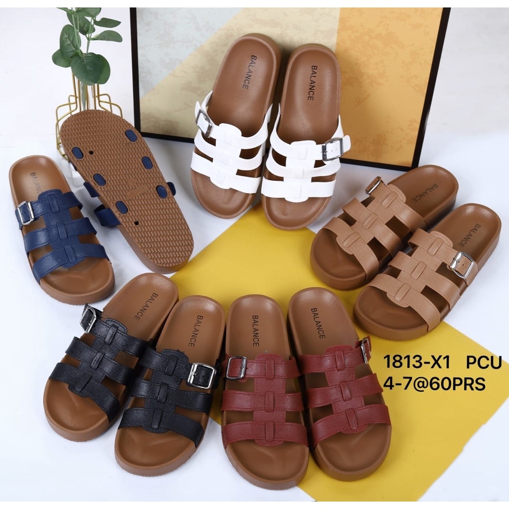 SANDAL WANITA BAN 3 GESPER KIRANA 1813 BLC