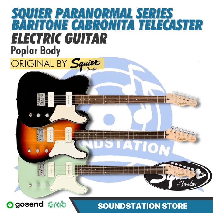 Squier Paranormal Series Baritone Cabronita Telecaster Electric Guitar