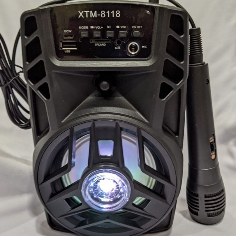 COD SPEAKER BLUETOOTH 5 INCH XTM-8118 PLUS MIC KARAOKE//SALON AKTIF XTM-8118//SPEAKER KARAOKE X-BASS//SPEAKER MURAH