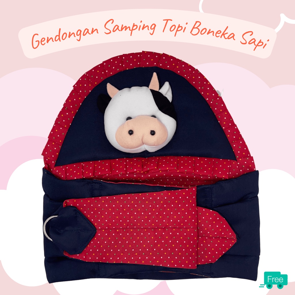 Gendongan Bayi Samping Topi Boneka Sapi Termurah dan Terlaris