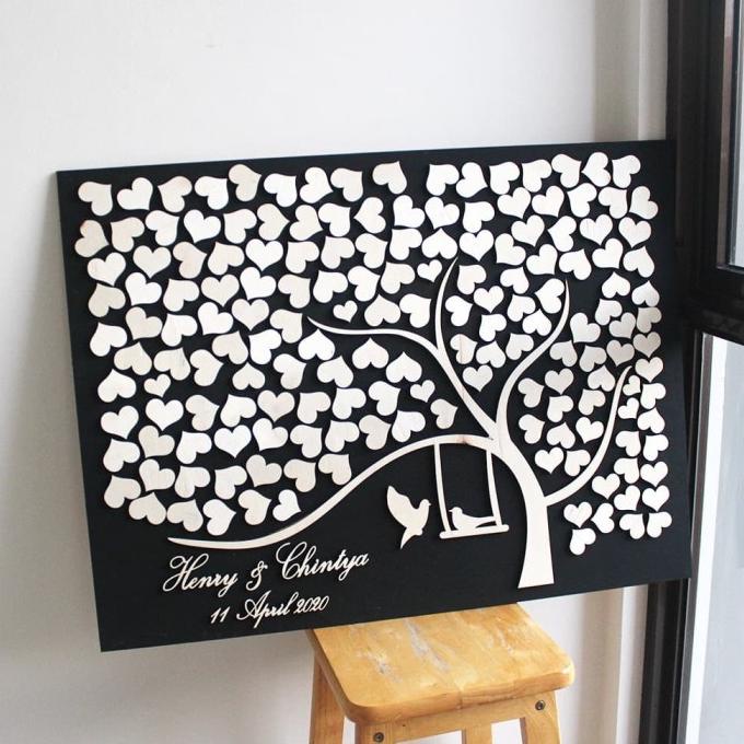 

Guest Book Frame Kayu 80x60 / Buku Tamu helloto99 Ayo Beli