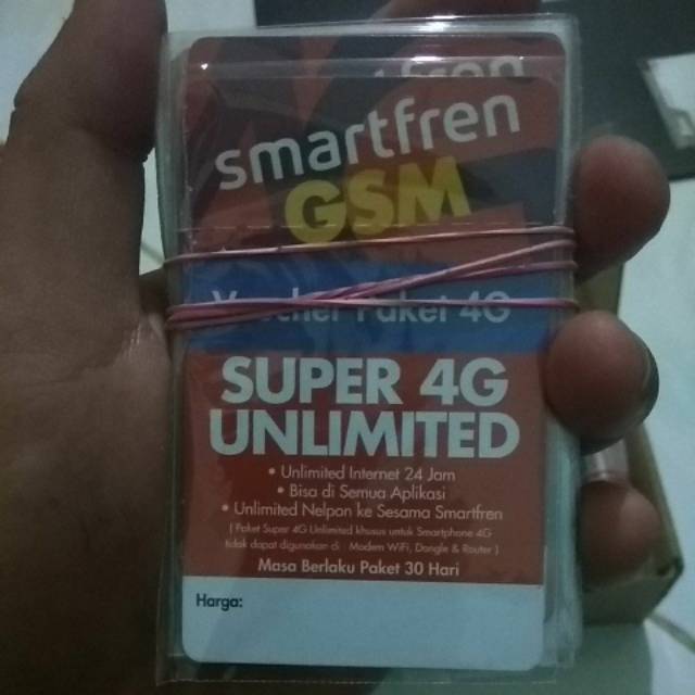 Voucher Data smartfren kuota Unlimited 1 bulan