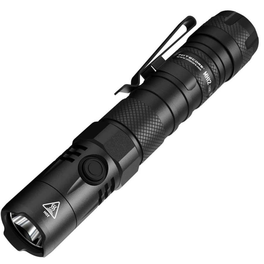 NITECORE MH12 V2 Senter LED CREE XP-L2 V6 1200 Lumens - Black