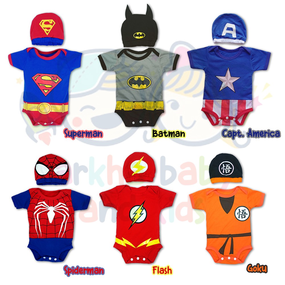 Jumper bayi baju bayi Hero/ baju bayi lengan pendek | Shopee Indonesia