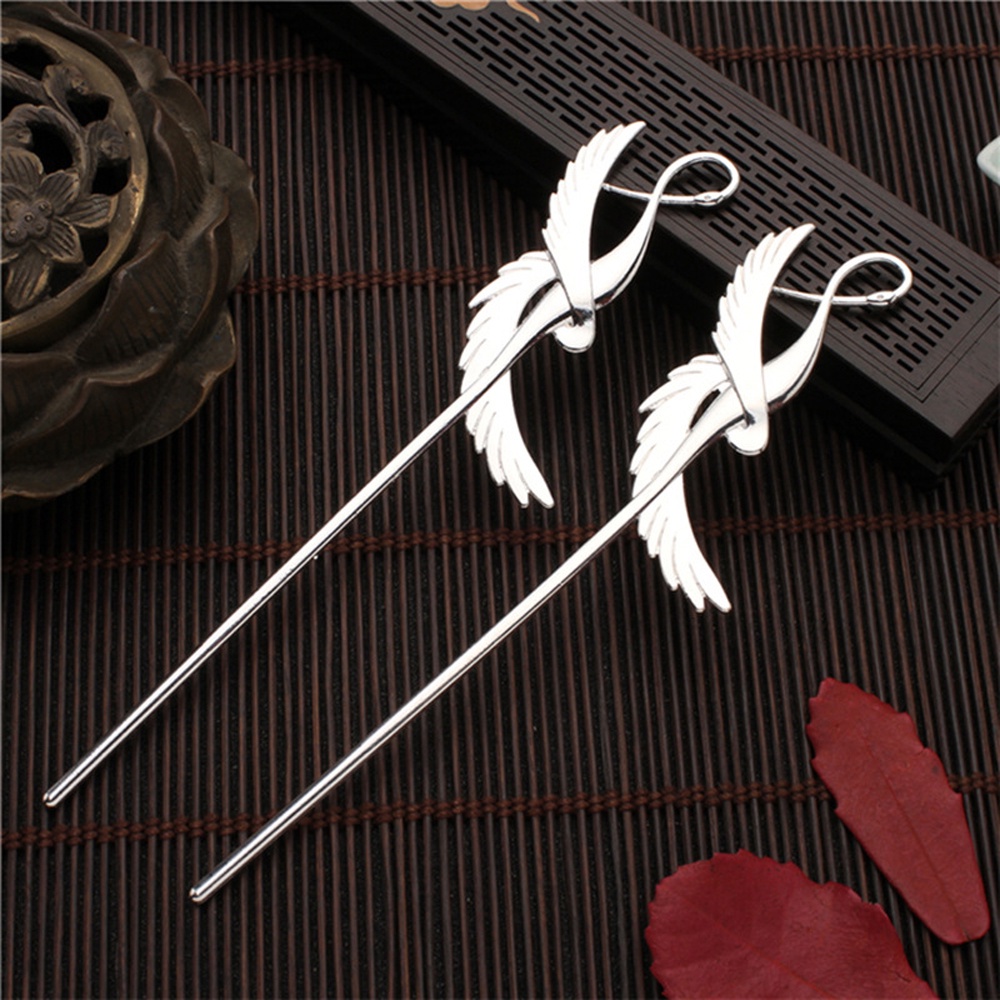 Needway  Chinese Hair Stick Hair Jewelry Hair Fork Hairpin Women Bridal Fashion Ornaments Feather Girls Bird