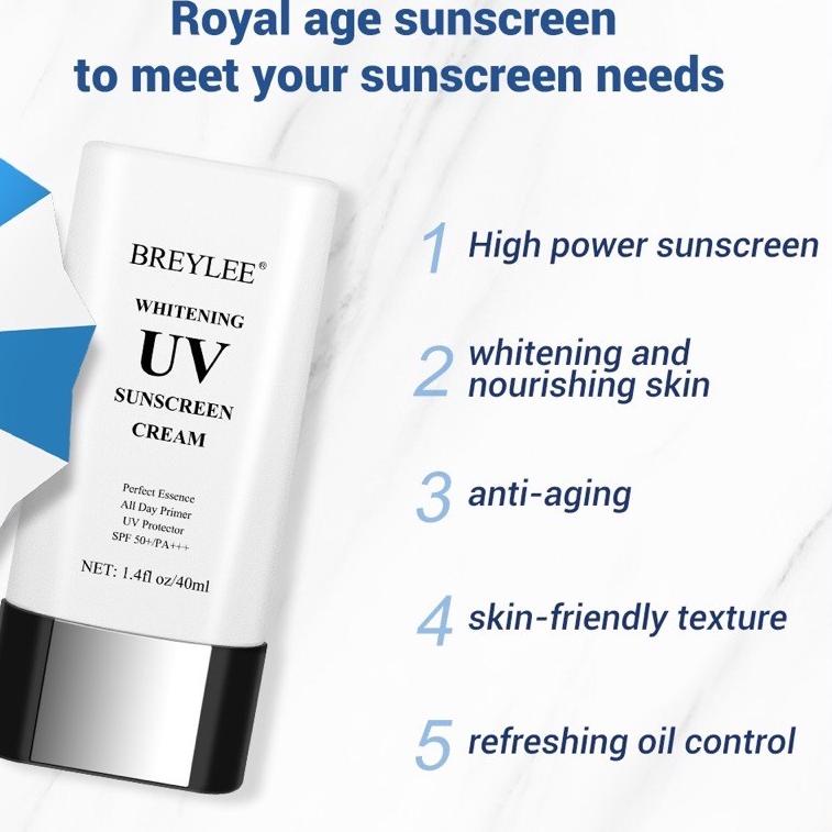 Terkini BREYLEE whitening UV sunscreen cream 1 .4f1 oz/40ml 069