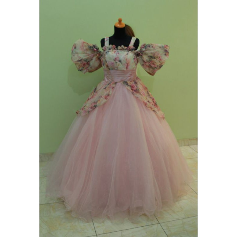 baju pengantin Korea Jepang prewedding Gown ball gown . gaun pesta gaun pernikahan . real photo 