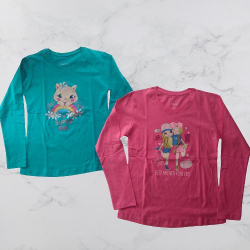 KAOS AERO Girls/ kaos anak perempuan/ lengan panjang