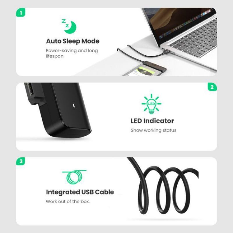 UGREEN Kabel USB 3.0 to SATA Hard Disk/SSD 2,5&quot; Adapter