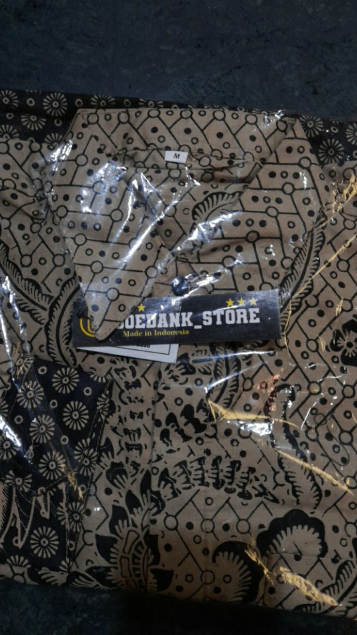 Goedankstorehrb026 Kenongo Hem Kemeja Batik Pria Lengan Panjang Katun Primis Premium Halus Mlxlxxl