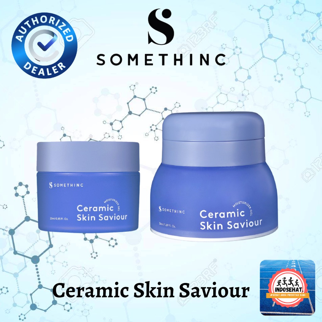 SOMETHINC Ceramic Skin Saviour Moisturizer Gel - Krim Pelembab Perawatan Pencerah Wajah