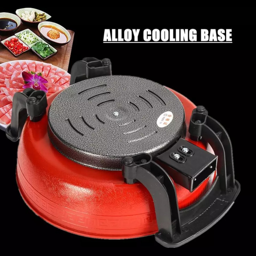 HotPot Dual Panci Suki Listrik Panci Sekat Elektrik Shabu Portable