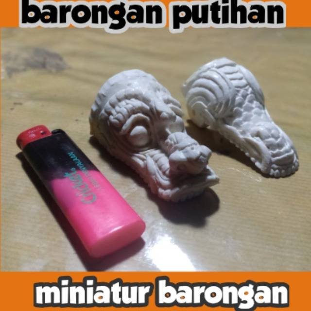 Caplokan Miniatur barongan PUTIHAN