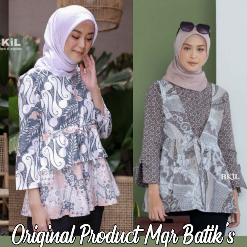 ATASAN BAJU BATIK WANITA MODERN MODEL TULANG KERIS M L XL