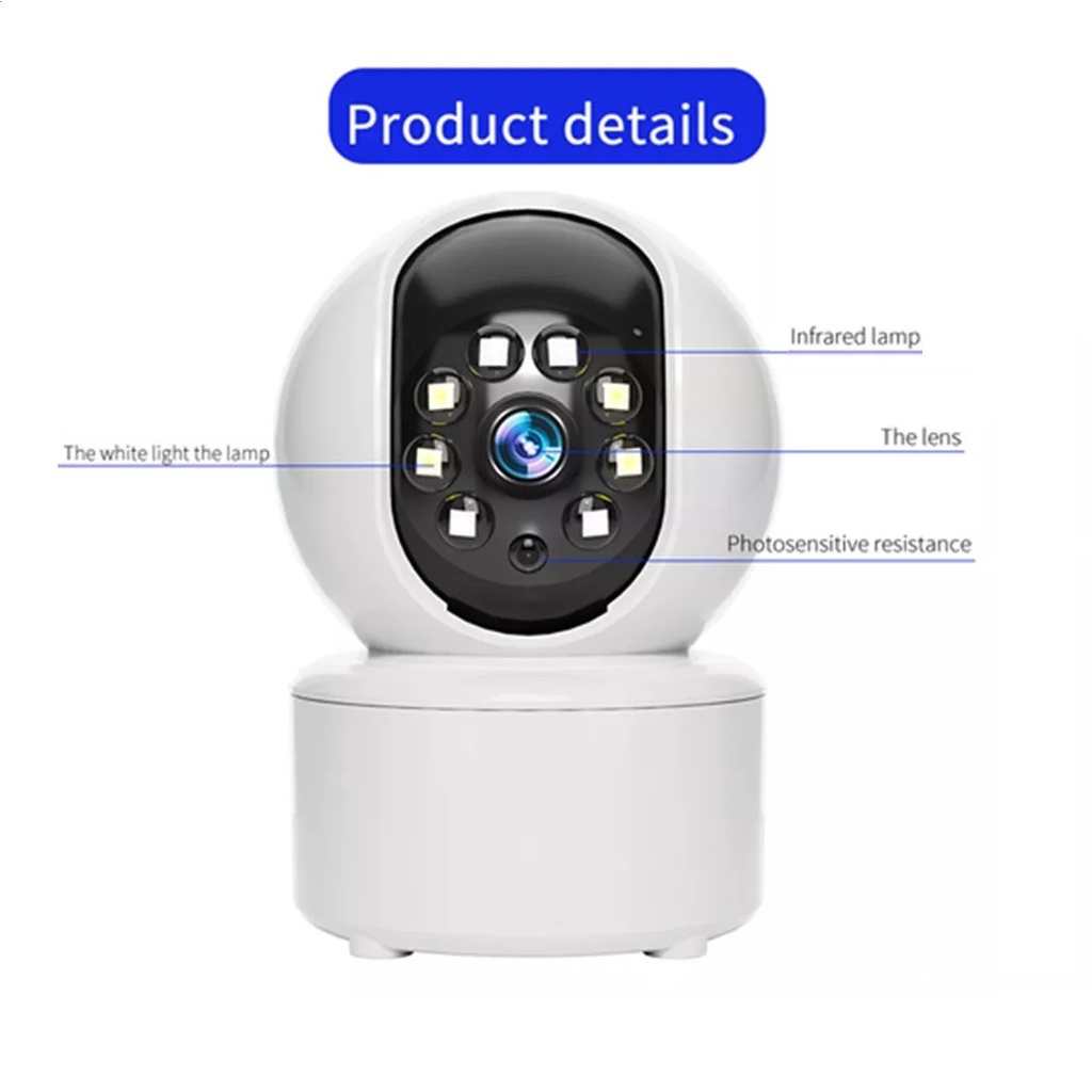 Smart IP Camera V380 HD1080P Wireless Mini IPCAM CCTV