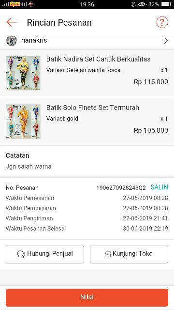 Batik Solo Fineta Ori Set Kualitas Terbaik Cherry Series