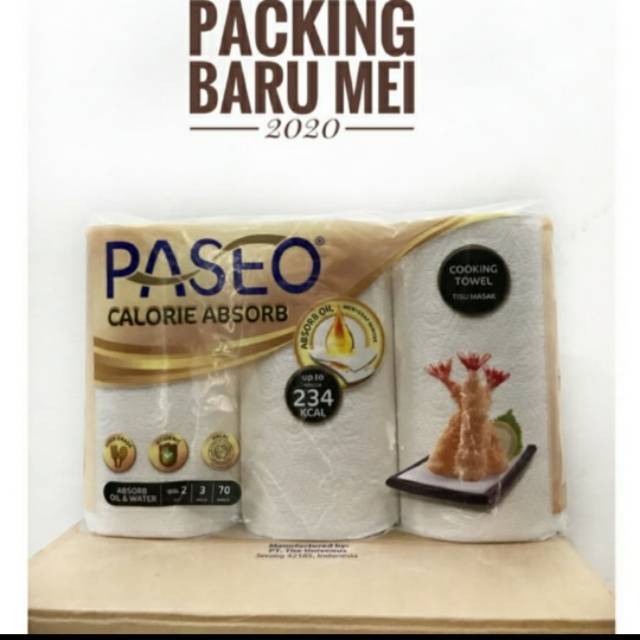 Tissue kitchen Paseo 1 karton isi 6 packs(18rolls)/tissue dapur paseo tissue kitchen