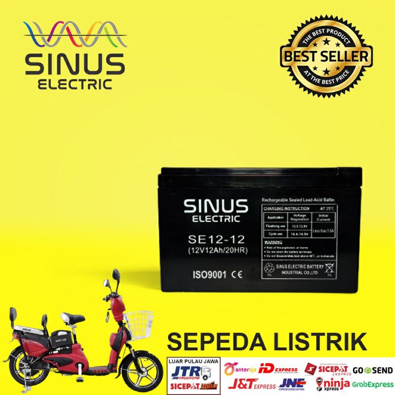 AKI SEPEDA LISTRIK SINUS 12v 12ah