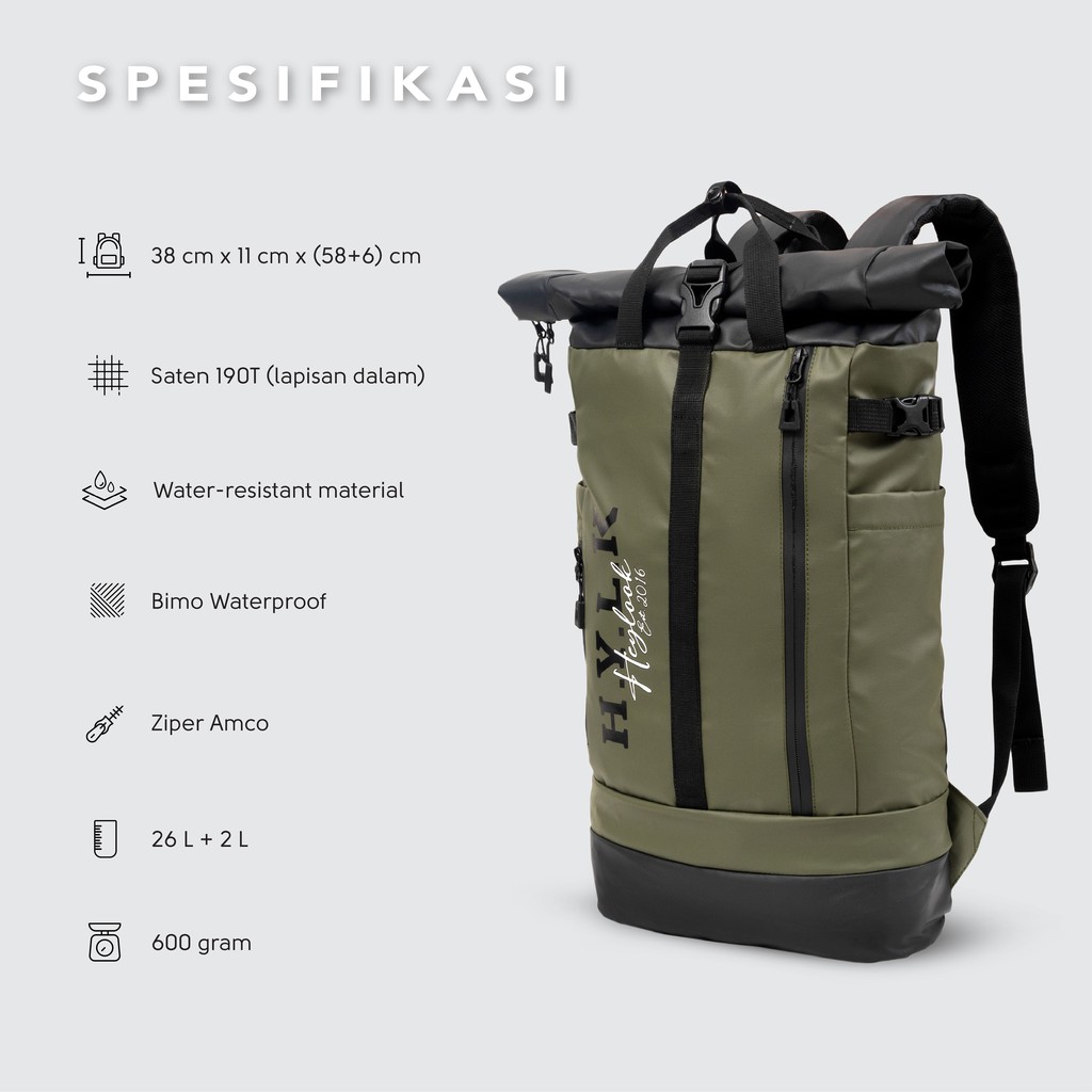 [BISA COD] TAS RANSEL BACKPACK PRIA TAS GUNUNG OUTDOOR PUNGGUNG PRIA COWOK WATERPROOF ANTI AIR KEREN