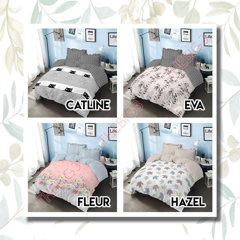 KINTAKUN Bedcover + Sprei RUMBAI 180x200 / 160x200 Eva Fleur Aurelia Hazel Nikita Isaac Bunny Zirafa - BC 180 160