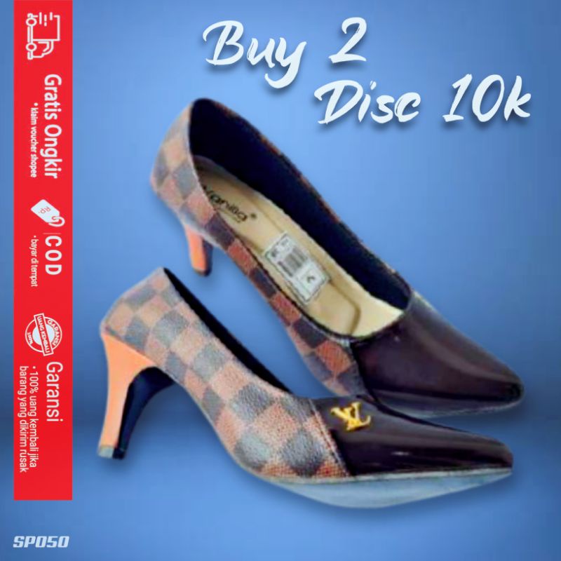 SEPATU HAK HEELS HILS HIGHEELS WANITA CEWEK TERLARIS MURAH TERBARU SP050