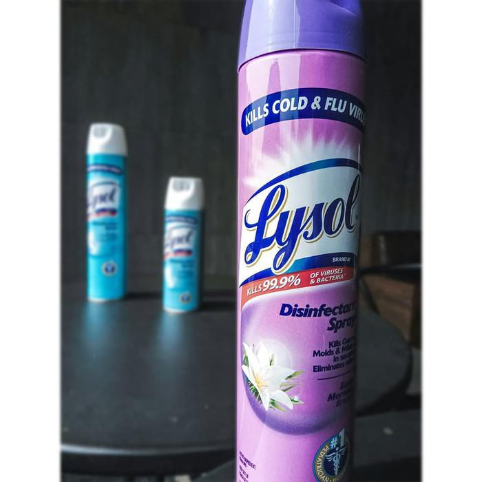 Alat Kebersihan Lysol Disinfectant Spray ( 340 Gr &amp; 510 Gr , Ready Stock) - Pink 340 Gram Premium