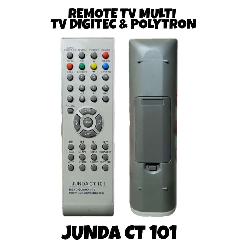 REMOTE TV MULTI FUNGSI TV DIGITEC  NINJA POLYTRON JUNDA CT-101