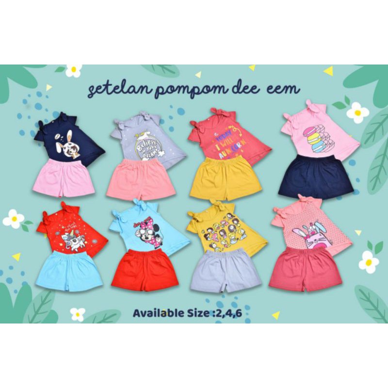 Dee Eem setelan pendek