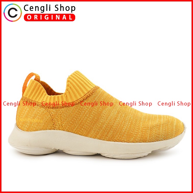 SEPATU SNEAKER WANITA HUSH PUPPIES ORIGINAL CASUAL BRANDED YELLOW HW84