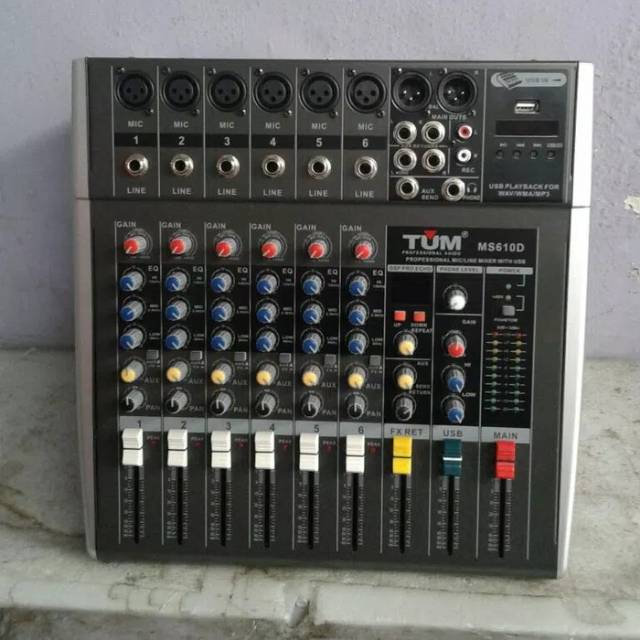 Power mixer TUM MS-610D(6 channel Original)
