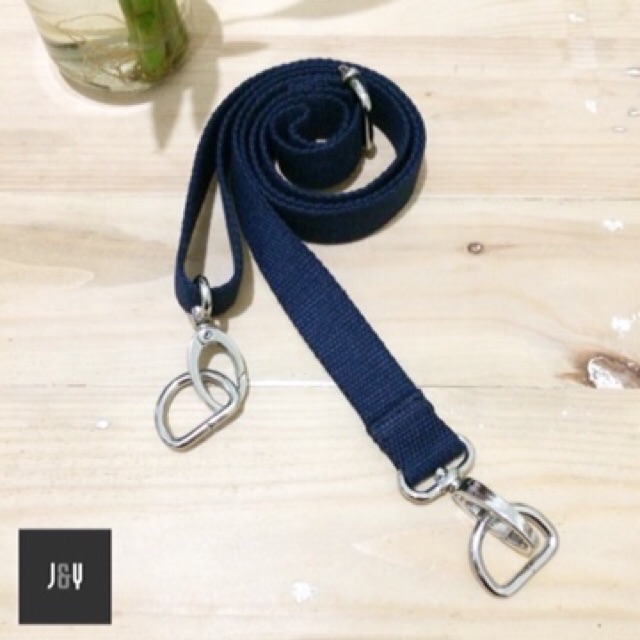 Tali strap sling bag selempang tas 2.5 cm bahan katun donker