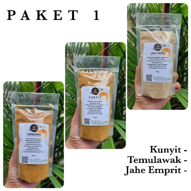 

Paket 1 (Kunyit, Temulawak, Jahe Emprit)