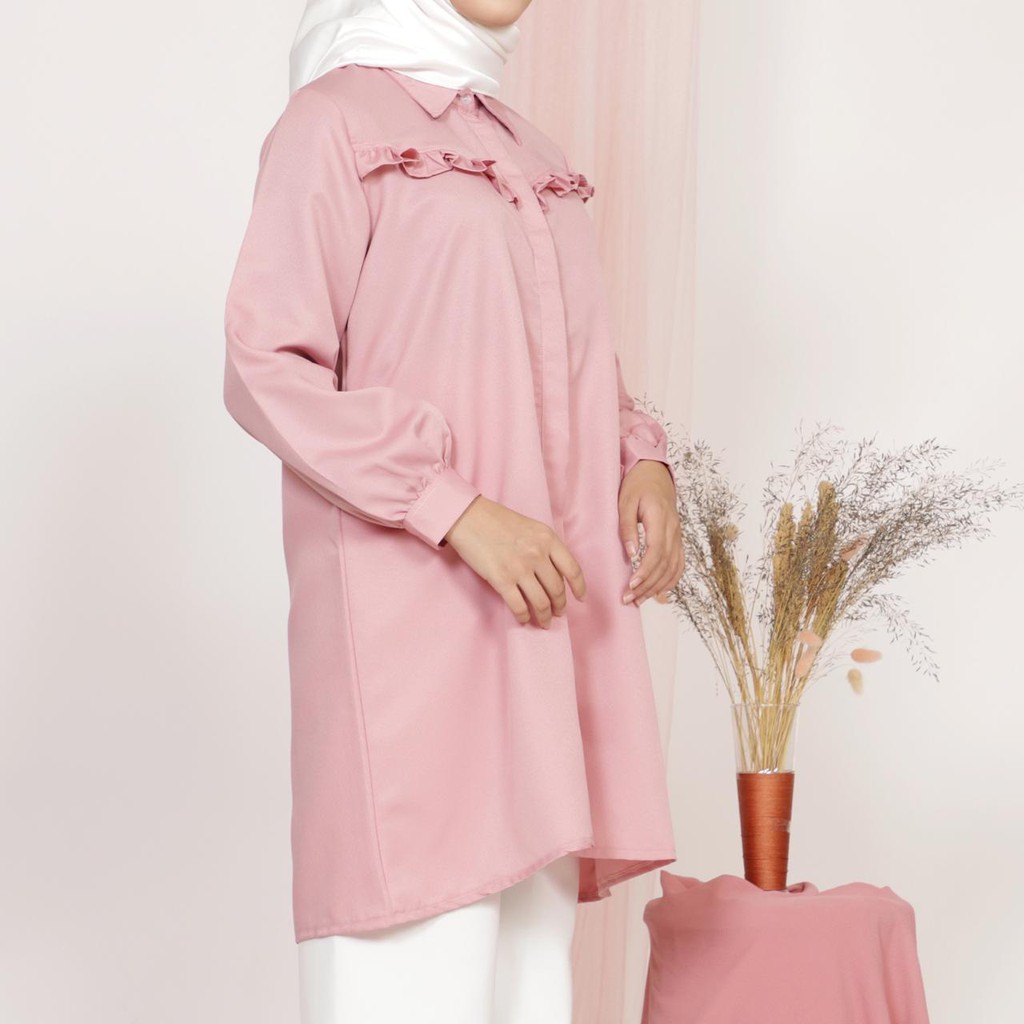 V148 Khansa Ruffle Tunic  - 4 Warna 2 size