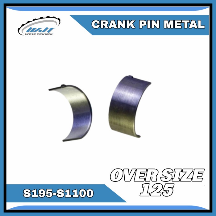 Crank Pin Metal Jalan Dong Feng Jiang Dong S195 S1100 Oversize 125