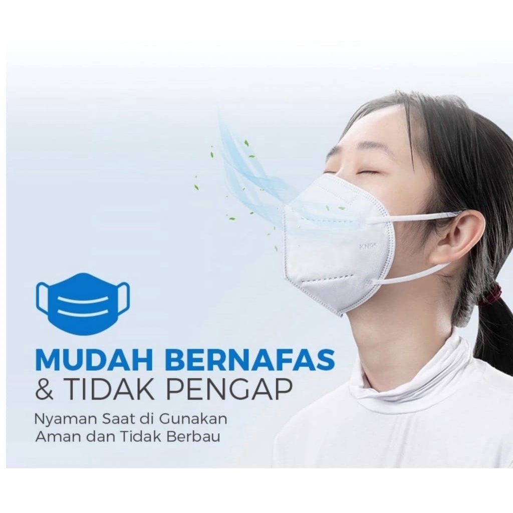 MASKER KN95 HITAM DAN PUTIH 5PLY ISI 10PCS / PACK