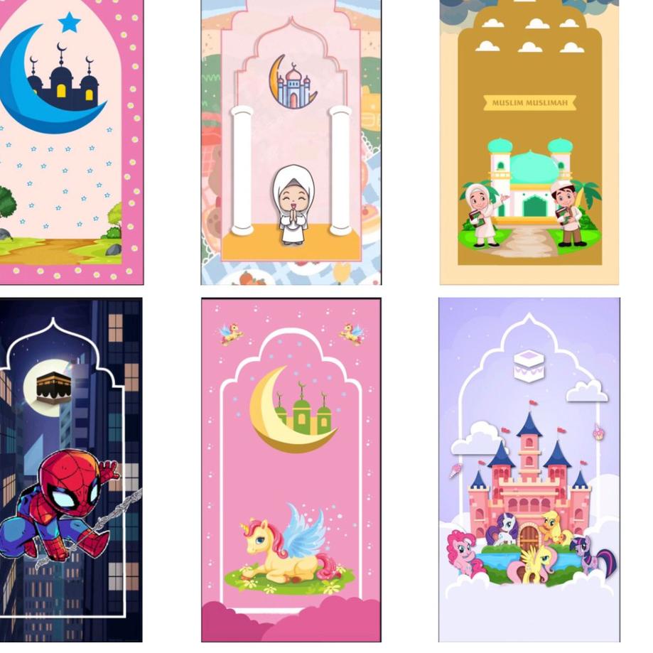 (SIAP KIRIM..) SAJADAH ANAK KARAKTER / SAJADAH KARTUN