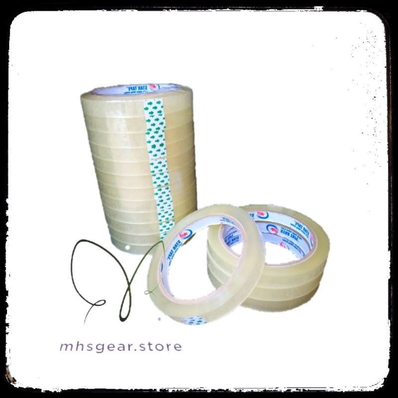 

Isolasi / selotip / solatip Bening 0,5 inch Star tape lengket