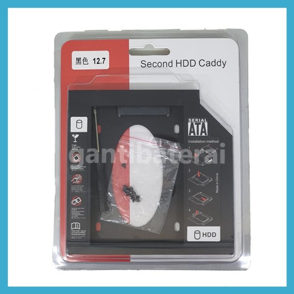 SSD HDD Caddy HP 1000 cq40 cq42 cq43 g4 g42 12.7 mm tebal